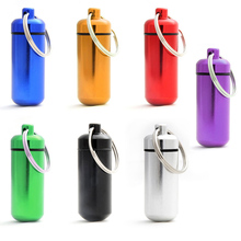 Outdoor Camping EDC Tool Survival Kit Mini Portable Pill Case First Aid Container Water Resistant ID Bottle Holder Key Ring 2024 - buy cheap