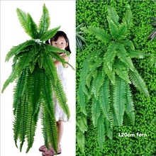 Hanging Plants Artificial Greenery Hanging Fern Grass Plants Green Wall Plant Silk Artificial Hedge Plants Large 2024 - купить недорого