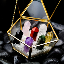 Columna de cristal Natural piedra original siete estrellas decoración mineral espécimen material orgánico piedra 2024 - compra barato