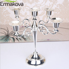 ERMAKOVA-candelabro de Metal con 5 velas, candelabro Retro Para cena, regalo de boda y evento 2024 - compra barato