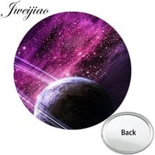 JWEIJIAO Planet Stars Galaxy Art Photo One Side Mini Pocket Mirror Portable Makeup Vanity Hand Travel Purse Mirror 2024 - buy cheap