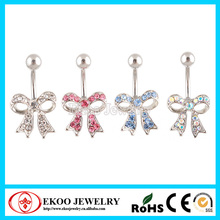 316L Surgical Steel Gem Multi-paved Ribbon Belly Ring  Lot of 10pcs Body Jewelry 2024 - buy cheap
