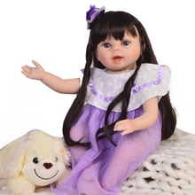Reborn Dolls bebe de Silicone Girl cotton Body dolls 55cm real baby Reborn Doll Toys For Girls Newborn bebe gift reborn 2024 - buy cheap