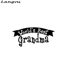 Langru Worlds Best Grandma Vinyl Decal Car Sticker Car-styling Decorative Jdm 2024 - buy cheap