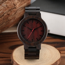 Men's Minimalism Bamboo Wood Watches 100% Original Full Wooden Band Handmade Male Dress Bangle Clock Top Gift relogio de Madeira 2024 - buy cheap