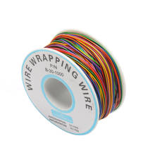 8 Colors 30AWG Wire Wrapping Wire Tinned Copper Solid PVC insulation One Roll D07 2024 - buy cheap