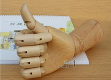Frete grátis!! Manequim de mão articulado de madeira, conjunto esquerda e direita, modelo de mão de madeira, escultura de mão de madeira 2024 - compre barato
