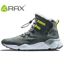 Rax Men's Warm Winter Boots Antiskid Keep Warm Plush Snowboarding Shoes Women High Quality Leisure Ankle Boots AA52330 2024 - buy cheap