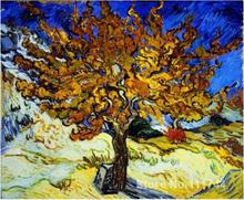 Vincent Van Gogh-pinturas de árbol de mora para sala de estar, arte moderno, pintado a mano, alta calidad 2024 - compra barato