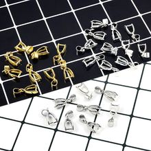 10 pingentes de fivela para fazer joias colar enfeites de pedras diy fecho de liga metálica dourada com fecho 2024 - compre barato
