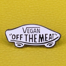veggie vegan gift vegetarian pin Herbivore badge Veganism brooch Enamel pin 2024 - buy cheap