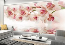 Wallpaper 3d flowers tv backdrop mural wallpaper  Landscape wallpaper murals Home Decoration 2024 - buy cheap