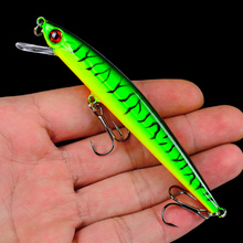 Minnow sunlure 1pc Floating 9.1g-0.32oz Painting Fishing Lure 11.2cm-4.41" Hard Bait 5 color Fishing Tackle Treble Hook New 2024 - buy cheap