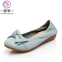 fashion women's shoes woman genuine leather single casual flat shoes women flats size(35-40) 4 colors 2024 - buy cheap