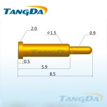 Контактный разъем Tangda pogo, внешний диаметр 8,5 * мм, 1A, зарядка, контактное устройство с наперным устройством, зонд, пружинный зонд для тестирования печатной платы 2024 - купить недорого