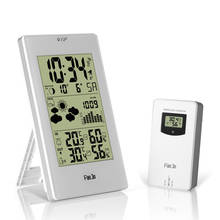 FanJu FJ3352 Weather Station With Barometer Forecast Temperature Humidity Wireless Outdoor Sensor Alarm and Snooze Digital Clock 2024 - buy cheap