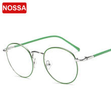 NOSSA Round Metal Glasses Frame Women And Men Fashion Optical Frames Goggles Unisex Trendy Spectacles Female Elegant Eyewear 2024 - buy cheap