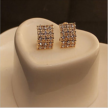 Ornate palace retro gem imitation square imitation pearl earrings for women  4ED241 2024 - buy cheap