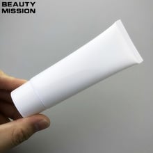 Beauty Mission 80g 50 unids/lote blanco vacío cuidado de la piel cosméticos manguera, 80ml crema de limpieza/crema de manos/emulsión recipiente para embalaje 2024 - compra barato