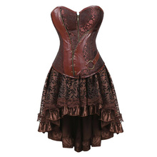 Vestido corpete vintage gótico com desenho, sem alças laço babado renascentista, vestido de festa, burlesco, 2021 2024 - compre barato