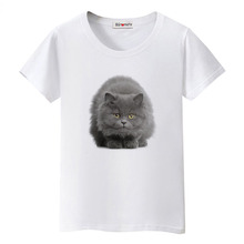 Новое поступление, милая 3D футболка BGtomato с кошками, популярные смешные топы с толстыми кошками, Повседневная футболка хорошего качества, удобная летняя футболка 2024 - купить недорого