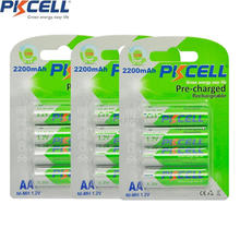 Batería recargable PKCELL AA de baja autodescarga, 1,2 V, 2200mAh, precarga para cámara, 12 piezas/3 paquetes 2024 - compra barato