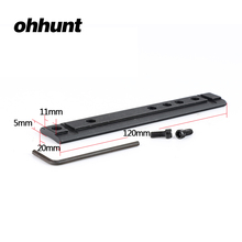 Ohhunt-Soporte de riel Picatinny para mira telescópica táctica, adaptador de punta de 10/22, Base receptora para mira óptica de caza 2024 - compra barato