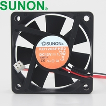 1pcs KD1206PHS2 DC 12V 1.1W 6015 60mm 60*60*15mm cooling Fan 2024 - buy cheap