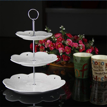New Cake Holder Multi-Style 2/ 3 /4 Tier Cake Plate Stand Handle Fitting Metal Wedding Party Without The Plate Decorating Tools 2024 - buy cheap