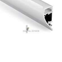 50 X 2M Sets/Lot Wall washer aluminum profile led lighting Semi-lune shape aluminium led extrusion for wall upside light 2024 - buy cheap