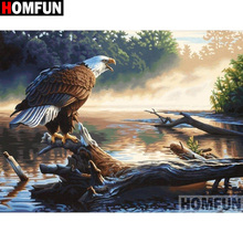 HOMFUN Full Square/Round Drill 5D DIY Diamond Painting "Eagle scenery" 3D Diamond Embroidery Cross Stitch Home Decor A19818 2024 - buy cheap