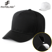 Fashion Ponytail Baseball Cap Women Messy Bun Hat Summer Casual Adjustable Sport Caps 2024 - buy cheap