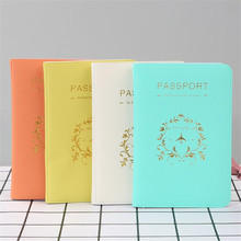 Casual PU Leather Passport Covers Travel Accessories ID Bank Credit Card Bag Men Women Passport Business Holder wallet Case 2024 - buy cheap