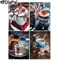 DIAPAI 5D DIY Diamond Painting 100% Full Square/Round Drill "Coffee cup" 3D Embroidery Cross Stitch Home Decor 2024 - buy cheap