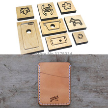 Japan Steel Blade Cutting Dies DIY leather card holder bag set hand punch tool knife mould wooden die Leathercraft Template 2024 - buy cheap