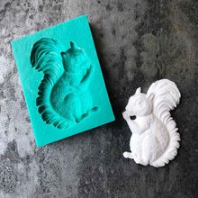 Squirrel sitting and standing silicone mold DIY chocolate fudge mold UV resin clay plaster soap and other accessories mold 2024 - buy cheap