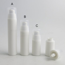 50pcs x Portable 15ml 30ml 50ml Airless Lotion Pump Dispensing Bottles 1oz empty white PP cosmetic vacuum packaging container 2024 - buy cheap