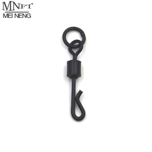 MNFT 200PCS/Lot Quick Connector Q-Shaped Matt Black Color Fishing Swivel with Ring Carp fishing Terminal Tackle Accessories 2024 - buy cheap