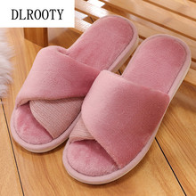 Women Slippers Indoor Flip Flops 2019 New Autumn Winter Warm Fashion Platform Silent Non-slip Shoes Woman Slides Flat Casual 2024 - buy cheap