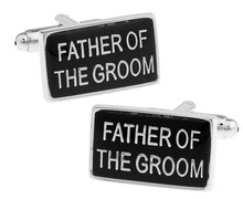iGame Factory Price Retail Wedding Cufflinks Black Color Brass Material FATHER OF THE GROOM Design Cuff Links 2024 - buy cheap