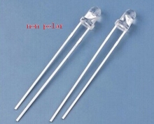 MIX 2kinds 3mm non-polar bi color Red - White LED diode with 2pins ,Water Clear 2024 - buy cheap