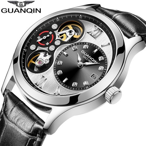 GUANQIN 2018 watch men Automatic watch waterproof Mechanical gold men watches top brand luxury skeleton clock relogio masculino 2022 - buy cheap