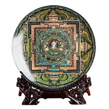 Jingdezhen Ceramic Tang-ga Hang Dish Plate Porcelain Decorative Plate Metope For Living Room Hotel 2024 - buy cheap