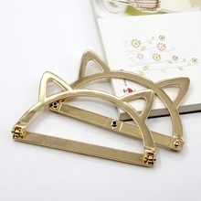 12 cm oval sexy cat styles gold color metal purse frame bag handle wholesale diy handbag accessories bag parts metal purse frame 2024 - buy cheap