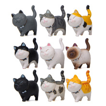 Cartoon Lovely Kawaii Cats Small bell Action Figure Toy PVC Animal Mini Cat Decoration Toys Anime Dolls Christmas Gift for Child 2024 - buy cheap