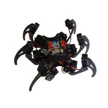 Com 18 buzinas servo para arduino 18dof alumínio hexapod spider six 3dof pernas quadro robô 2024 - compre barato