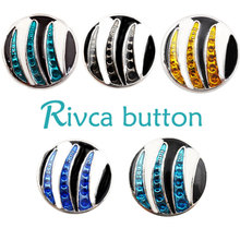 D00940 press studs RIVCA black galss BUTTON snap    DIY charm snap button bracelet 2024 - buy cheap