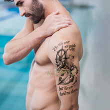 Водостойкая Временная тату-наклейка с якорем, большой размер, искусственная тату флэш-тату, татуаж, временное боди-арт для женщин, девушек, мужчин 2024 - купить недорого