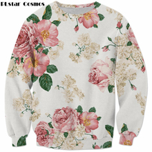 2017 Autumn New fashion Sweatshirt Men/Women Long Sleeve Outerwear Floral 3d Print Crewneck Pullovers casual Sportswear 2024 - buy cheap