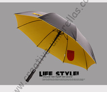 (2pcs/lot) visible double layers fabric golf umbrellas.fiberglass,auto open,anti static,anti-thunder,inner pocket inside panel 2024 - buy cheap